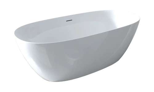 Ванна акриловая Riho ALPHA B092001005 170х80 пристенная овальная с ножками
