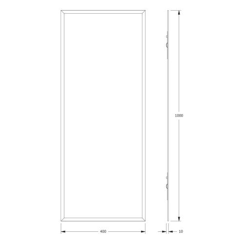 Зеркало Evoform Comfort BY 0930 40х100 подвесное - фото 2