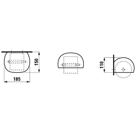 Бумагодержатель Laufen Alessi One 8.7097.0.000.000.1