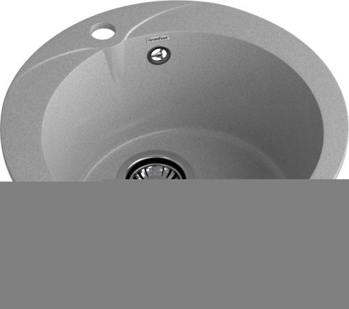 Кухонная мойка Granfest Rondo R-480 серый 50х50 цвет серый поверхность матовая - фото 2