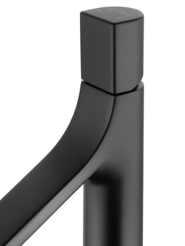 Смеситель для раковины Wonzon & Woghand The one WW-H1011-MB на столешницу черный - фото 4