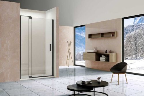 Душевая дверь Vincea Extra VDP-1E1112CLB 120х200 стекло прозрачное профиль черный - фото 2