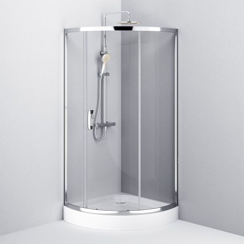 Душевой уголок Am.Pm Like W83G-315-090CT 90х90 стекло прозрачное профиль хром без поддона - фото 5