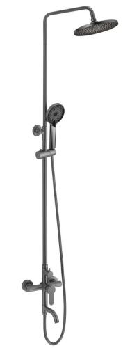 Душевая стойка Fmark FS8245Q настенная цвет серый - фото 2