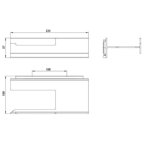 Бумагодержатель Emco Aura 8500 134 01 - фото 2