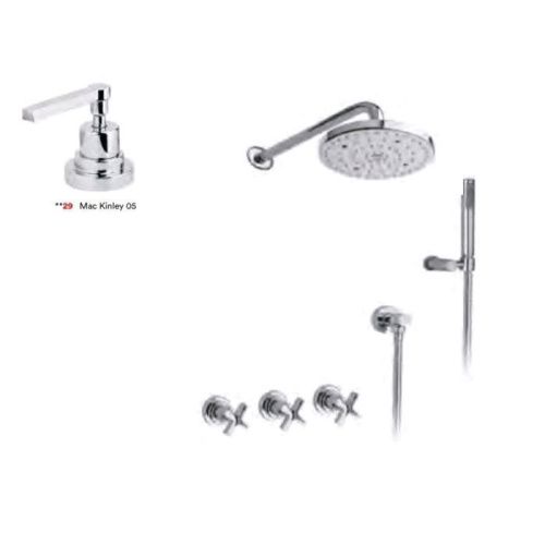 Душевой гарнитур Nicolazzi Mac Kinley 05 C2233 настенный хром