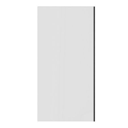 Шторка на ванну Teymi Timo T00274 70х140 стекло прозрачное профиль черный ориентация универсальная