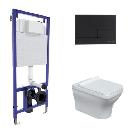 Комплект унитаз с инталляцией и клавишей смыва Berges NOVUM 042449