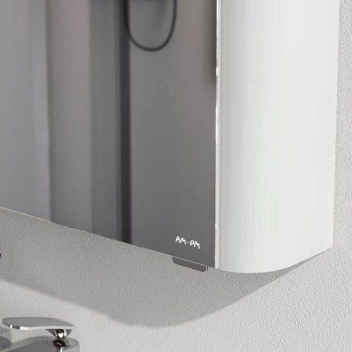 Зеркало-шкаф Am.Pm Sensation M30MCR0801WG 80х70 подвесной цвет белый - фото 5