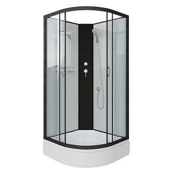 Душевая кабина Niagara Classic 67031414BK 80х80 четверть круга без крыши ориентация универсальная