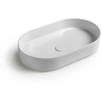 Раковина керамическая White Ceramic Blade W0527CF 60х40 накладная цвет коричневый