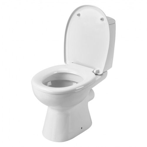 Унитаз-компакт напольный с бачком Santek Цезарь 1WH301746 белый с сиденьем микролифт душевой смыв - фото 2