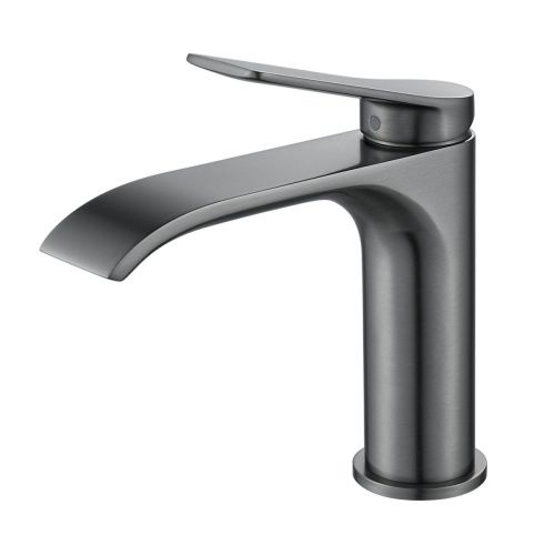 Смеситель Shevanik S4101T на раковину оружейная сталь - фото 2