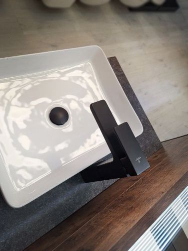 Смеситель для раковины AltroBagno Lamberto AltroBagnoLamberto010213MB на столешницу черный - фото 5