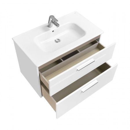 Тумба под раковину Roca Victoria A857470806 80х50 подвесная цвет белый