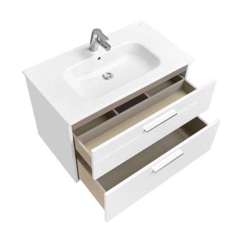 Тумба под раковину Roca Victoria A857470806 80х50 подвесная цвет белый - фото 3