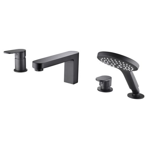 Смеситель Wasserkraft Elbe 7400 7455 на борт ванны черный - фото 5