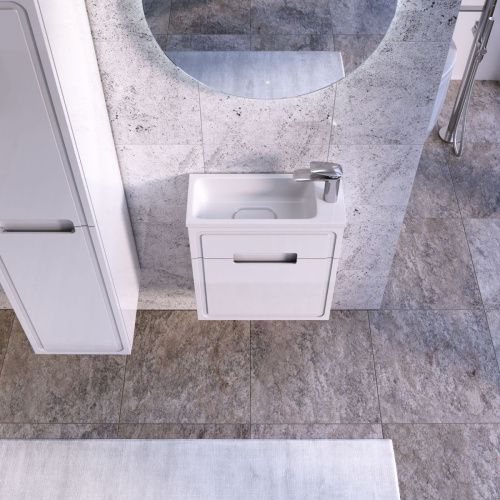 Тумба под раковину Taliente Olejo TA-MBO-50PR-blanco 50х20 подвесная цвет белый - фото 4