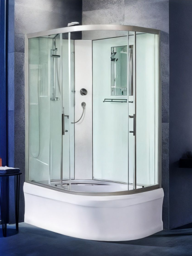 Душевая кабина WeltWasser WW500 10000003250 90х120 асимметричная без крыши ориентация левая - фото 4