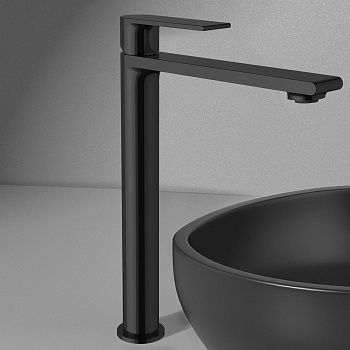 Смеситель для раковины Vincea Vogue VBF-1V2MB на столешницу черный