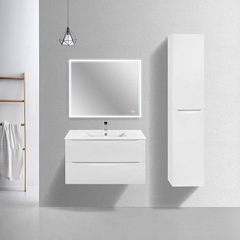 Тумба под раковину Vincea Mia Slim VMC-2MC900S1GW 90х40 подвесная цвет белый