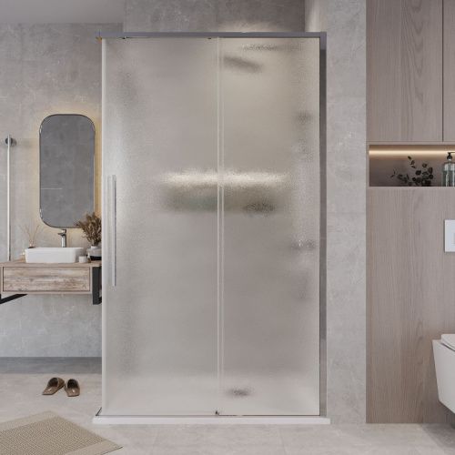 Душевой уголок Grossman Galaxy 300.K33.01.1110.10.02 110х100 стекло прозрачное профиль хром без поддона - фото 5