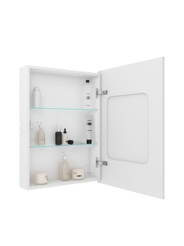 Зеркало-шкаф Continent Allure МВК005 60х80 подвесной цвет белый - фото 4