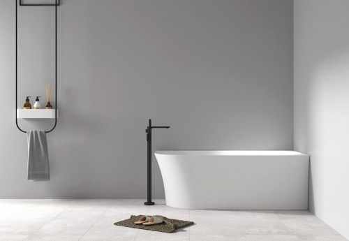 Ванна акриловая Abber AB9258-1.5 R 150х80 пристенная асимметричная с каркасом - фото 3