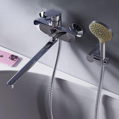 Смеситель для ванны и душа Am.Pm Like F8095000 настенный хром