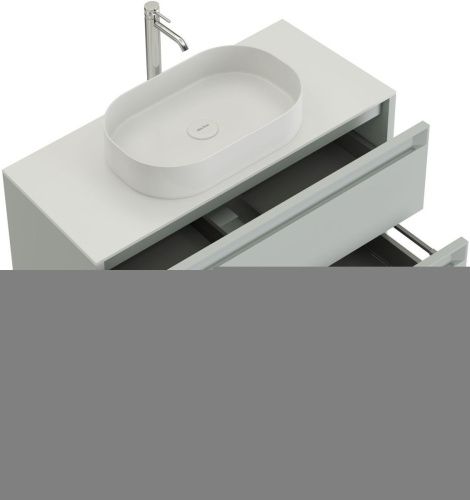 Тумба под раковину Allen Brau Fantasy 2.0 1.11001.PWM 2.0 80х50 подвесная цвет серый - фото 2