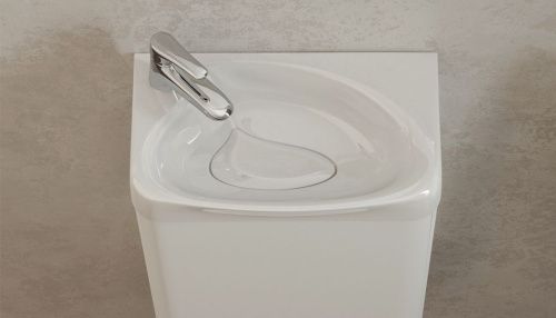 Раковина из искусственного камня Velvex BIO rkBIO.40-81 40х20 встраиваемая цвет белый 1 отверстие под смеситель - фото 3