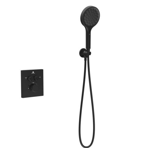 Душевая система Vincea Inspire VSFW-3I21MT3MB встраиваемая в стену цвет черный с термостатом - фото 4