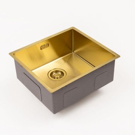 Кухонная мойка Grandex Aqua 5040601 50х45 цвет золото поверхность матовая