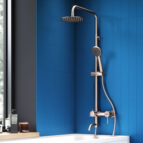 Душевая стойка Dorff Logic D0703000SS настенная цвет нержавеющая сталь