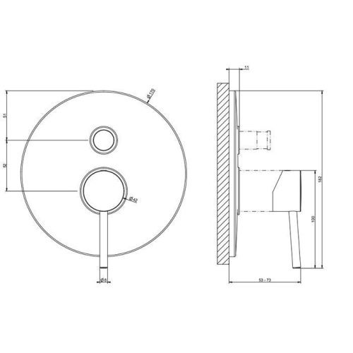 Смеситель Gessi Emporio Via tortona 18779#299 встраиваемый в стену черный - фото 2