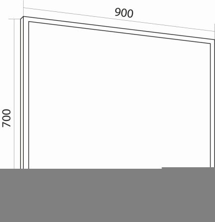 Зеркало Grossman Лофт 209002 90х70 подвесное