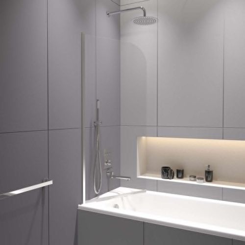 Душевая шторка на ванну RGW Screens 411110908-11 80х150 стекло прозрачное профиль хром ориентация универсальная - фото 4