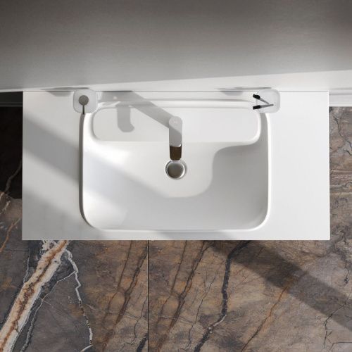 Раковина из искусственного камня Am.Pm Func M8FWPC1000WM 100х50 встраиваемая цвет белый 1 отверстие под смеситель