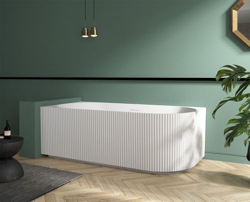 Ванна акриловая Abber AB9329-1.7 L 170х80 пристенная асимметричная с каркасом - фото 3