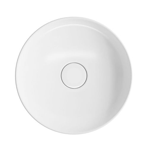 Раковина из сантехнического фарфора Wellsee Chalice Perfection 150601000 40х40 накладная цвет белый без отверстий под смеситель - фото 3