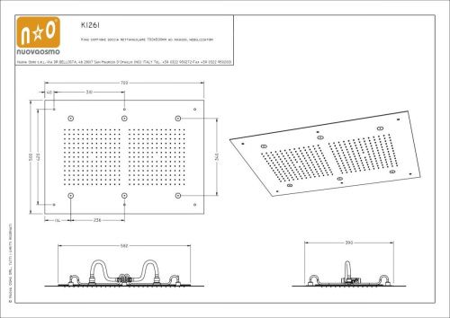 Верхний душ Graffio KI261/CR хром - фото 2