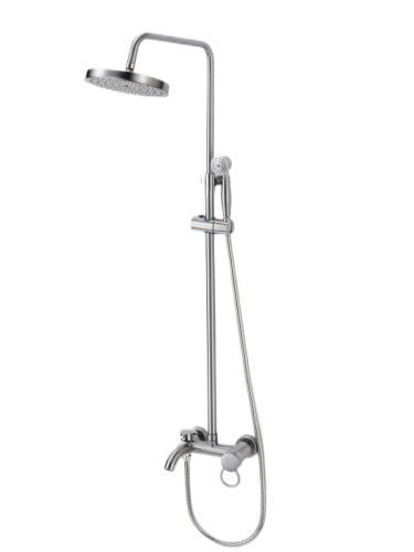 Душевая стойка Fmark FM2407L настенная цвет серый - фото 2