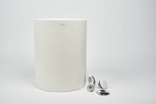 Раковина из сантехнического фарфора Galassia Core 7305MT 40х40 напольная цвет белый - фото 4