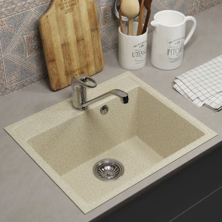 Кухонная мойка Uperwood ECON UPD-408 4910201232 50х40 цвет бежевый поверхность матовая