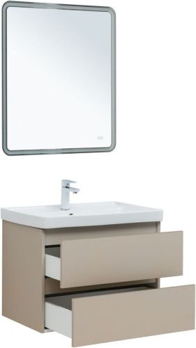 Тумба под раковину Aquanet Вега 2.0 00337942 70х50 подвесная цвет бежевый - фото 4