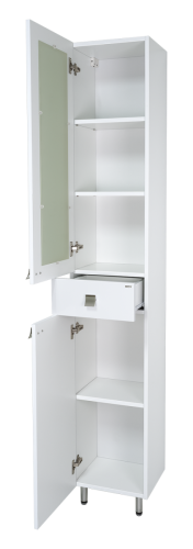 Шкаф-пенал Misty Урал Э-Ура0503501-01Л 40х190 напольный цвет белый - фото 2