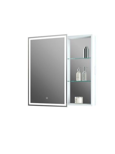 Зеркало-шкаф Continent Aperio МВК006 80х80 подвесной цвет белый - фото 2