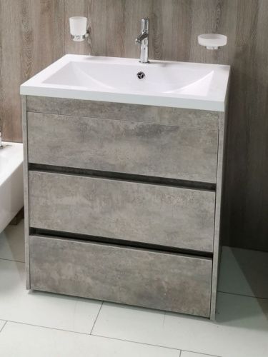 Тумба под раковину Art&Max FAMILY Family-900-3C-PIA-CV 90х50 напольная цвет серый