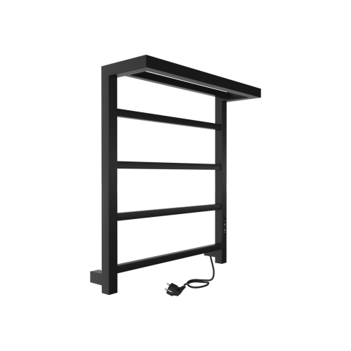 Полотенцесушитель Indigo Forma LEF60-50BRRt 53х60 электрический черный муар - фото 5