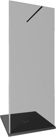 Душевая перегородка Allen Brau Infinity 3.21002.BA.T 80х200 стекло тонированное профиль серебро